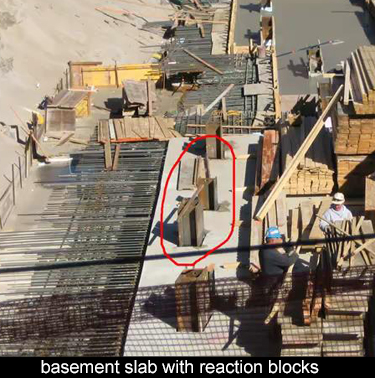 basement slab for new office tower